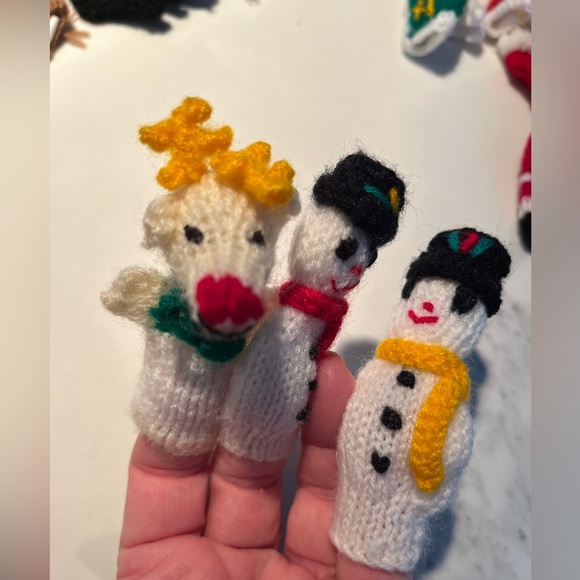 NWOT 26 Handmade animals & Christmas finger puppets. Cotton & acrylic from Peru. - Picture 9 of 10